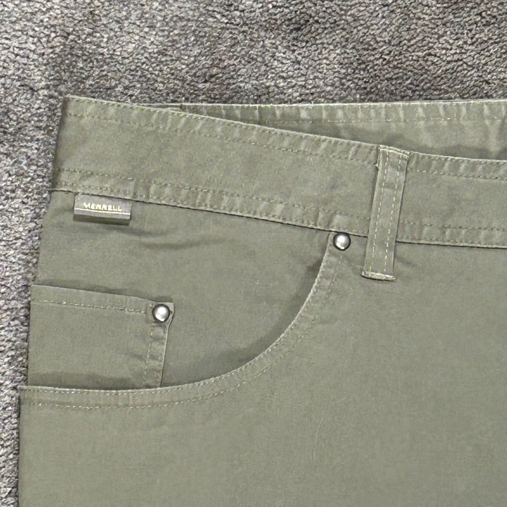 Merrell Articulus Pant Mens 40L Boulder Greige Solid Outdoor Hiking Stretch